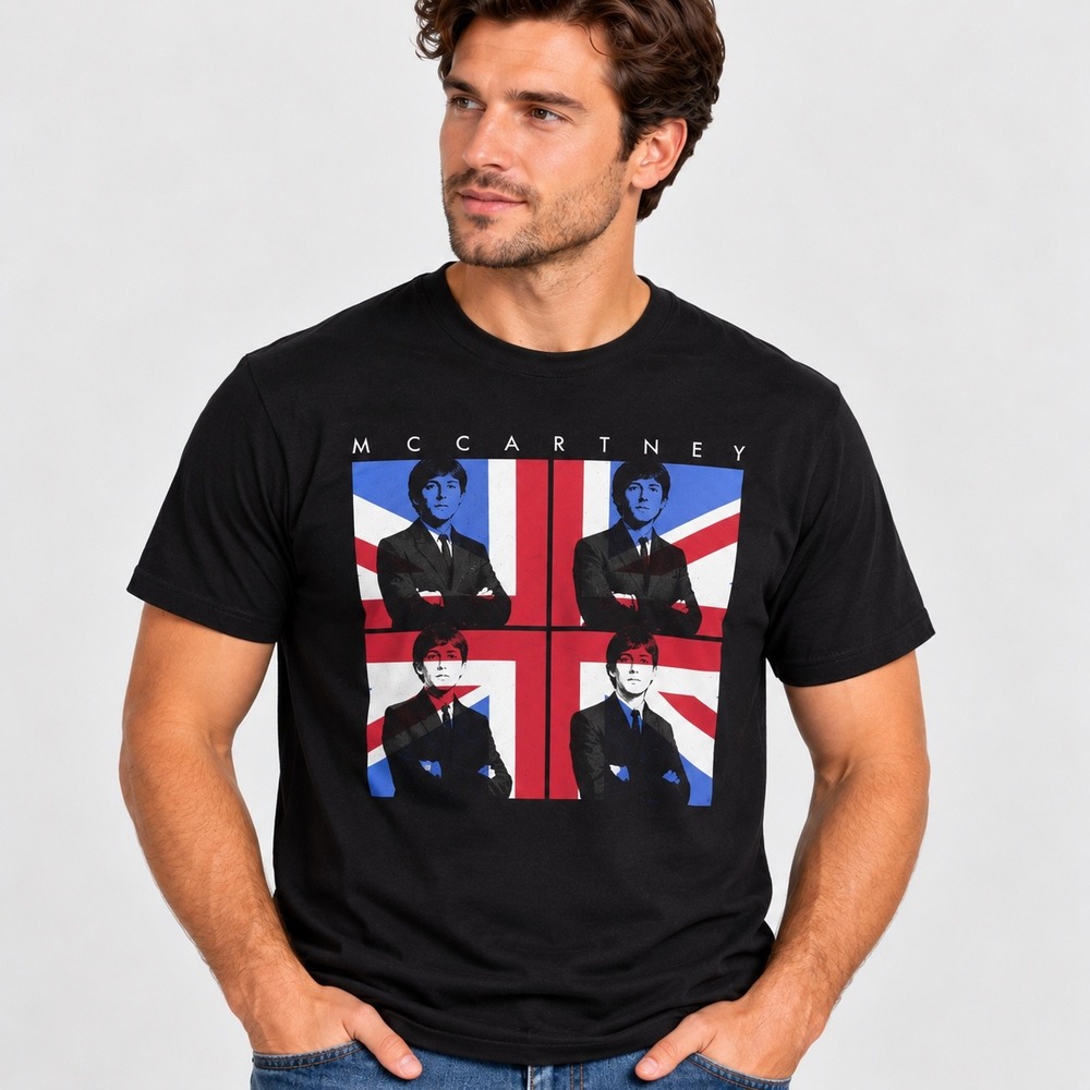 Paul McCartney 2013 World Tour T-Shirt Black Mens Large Graphic Concert Tee